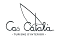 Un logotipo en blanco y negro para Cas Catalana Turismo de Interior
