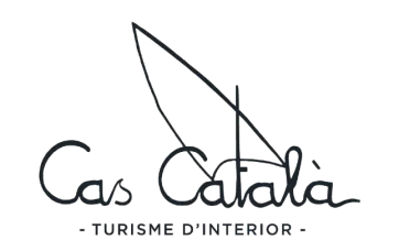 Un logotipo en blanco y negro para Cas Catalana Turismo de Interior