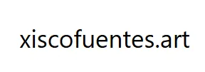 Un logotipo para un sitio web llamado xiscofuentes.art